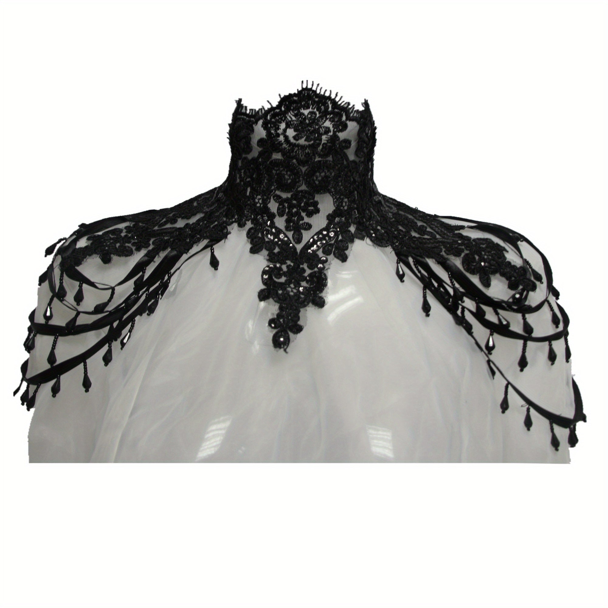 Gorgeous Prom Party Accessories - Lace Bead Chain, Sexy Queen Shoulder Chain, Gothic Collar