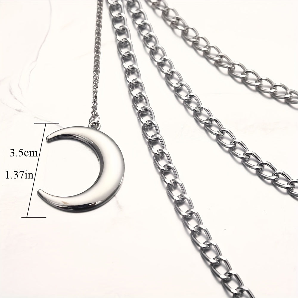 Moon Pendant Pants Chain Punk Chains Harajuku Goth Jewelry Gothic Rock Emo Accessories For Men