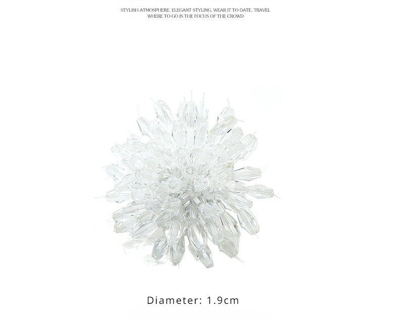 FN Beaded Flower White Flower Ring LOJS20
