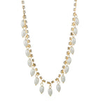 Women's Elegant Faux Pearl Pendant Rhinestone Claw Chain Necklace For Girls