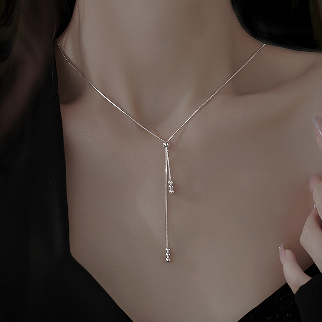 Gorgeous Copper Y-Shape Necklace - Perfect for Women & Girls' Parties!