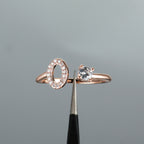 Rose Gold 26 Letter Initial Ring - Perfect for Weddings, Love, and Bridesmaid Gifts!