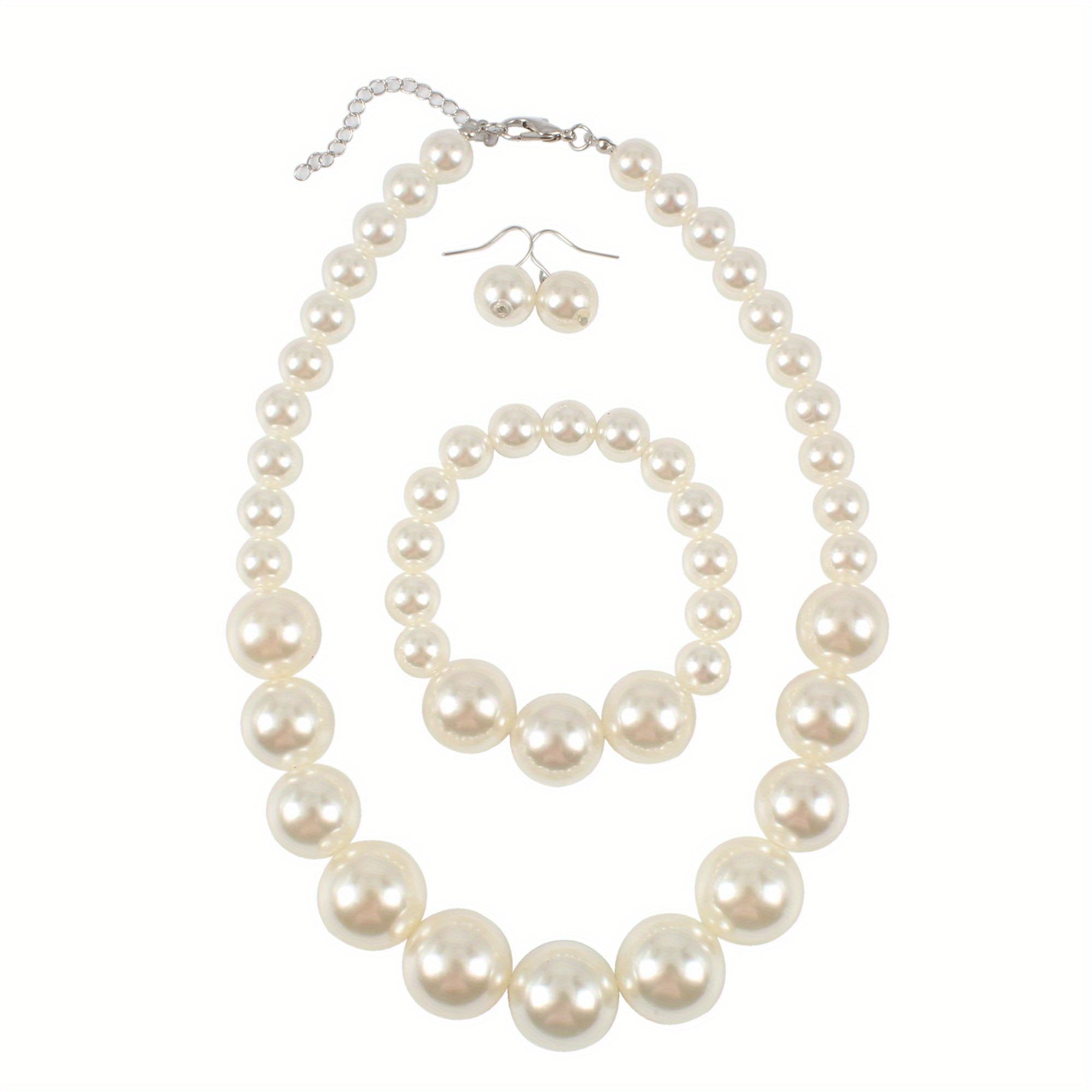 Elegant Faux Pearl Jewelry Set for Women - Perfect Gift for Any Occasion