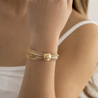 Punk-Inspired Multi-Layer Chain Bracelet - Vintage Big Ball Personality Hand Jewelry For Women & Girls