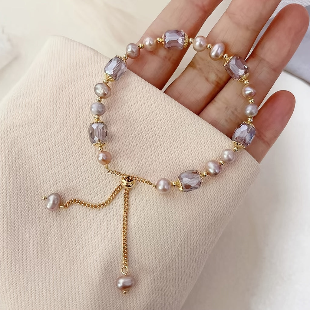 Elevate Your Style with Delicate Vintage Faux Pearl Bracelet - Perfect Gift for Her