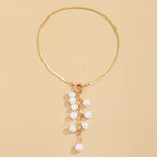 Faux Pearl Pendant Necklace