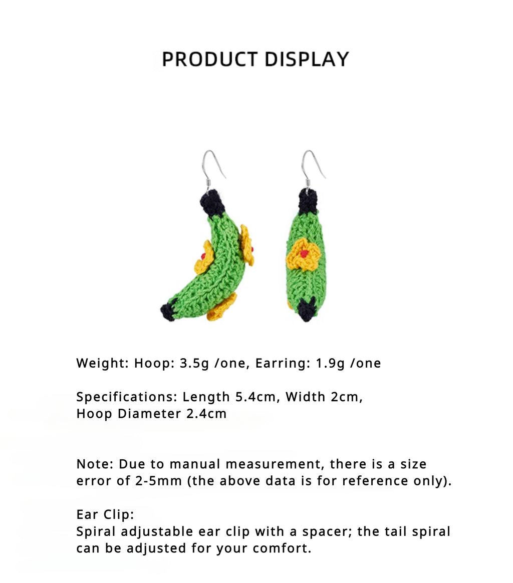 LB Green Ear Clip Cute Sweet Earrings LOJL30
