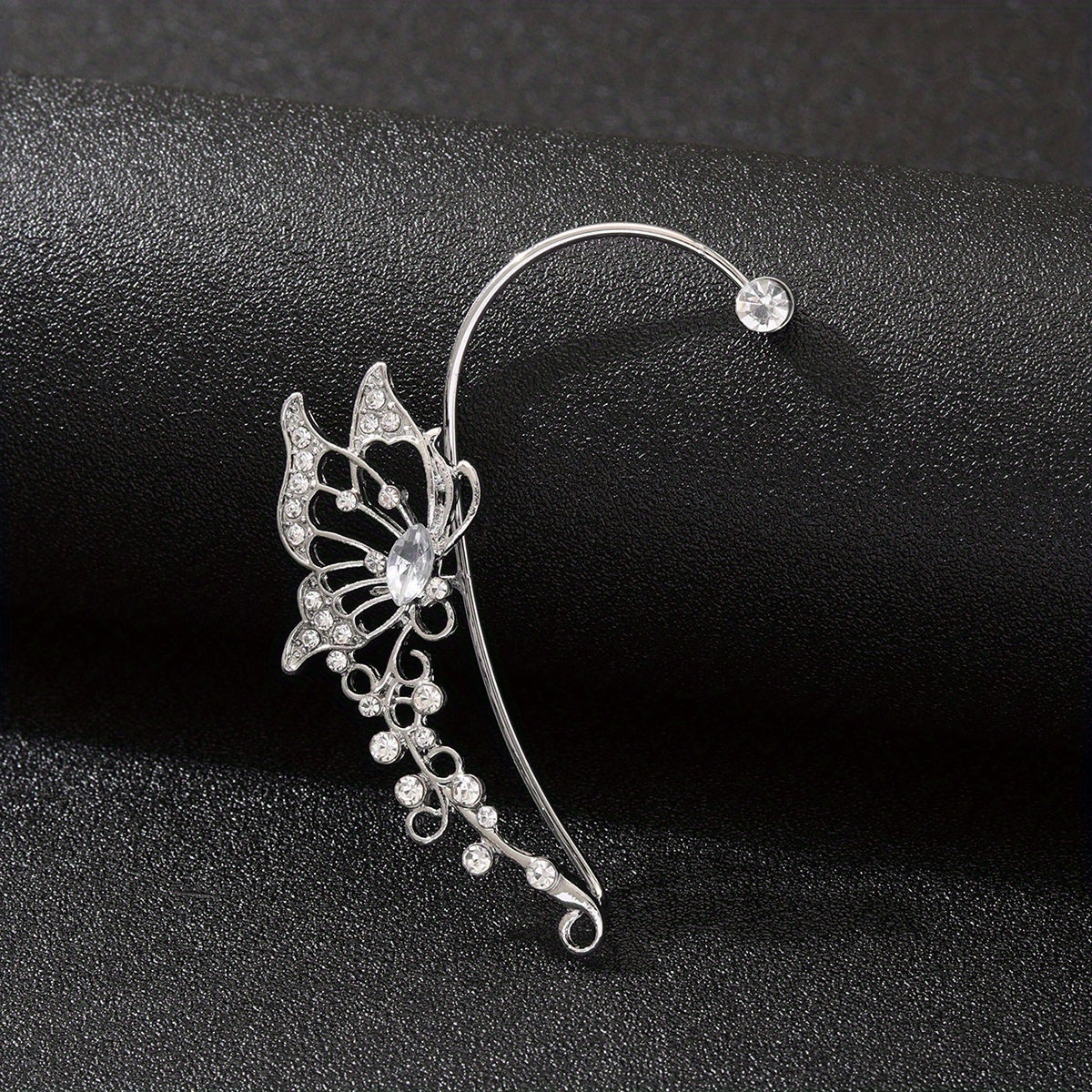 Upgrade Your Style with our Ladies Fashion Zicron Butterfly Earrings - No Piercing Required!