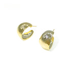 FN 925 Silver Minimalist Round Pendant Earrings LOJS102