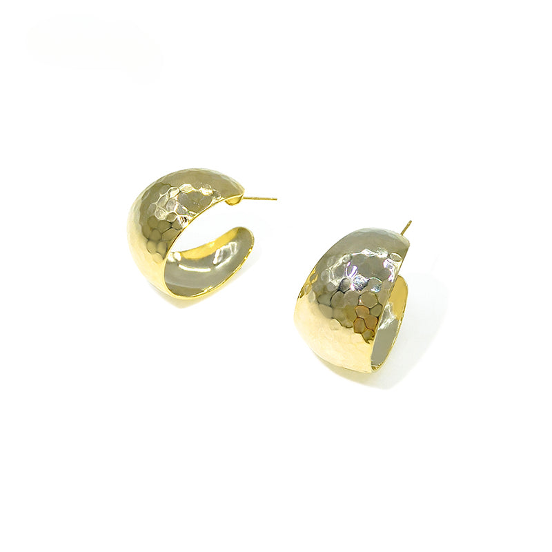 FN 925 Silver Minimalist Round Pendant Earrings LOJS102