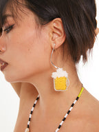 LB Beer Earrings Strange Long Sweet Cool LOJL36