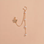 Add a touch of nature to your look with our Leaf Butterfly Tassel Ear Cuff Earrings for Women and Girls