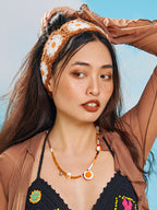 LB Hand Woven “Omeletteâ€?Hair Strap Knitted Plush Headband LOJL65