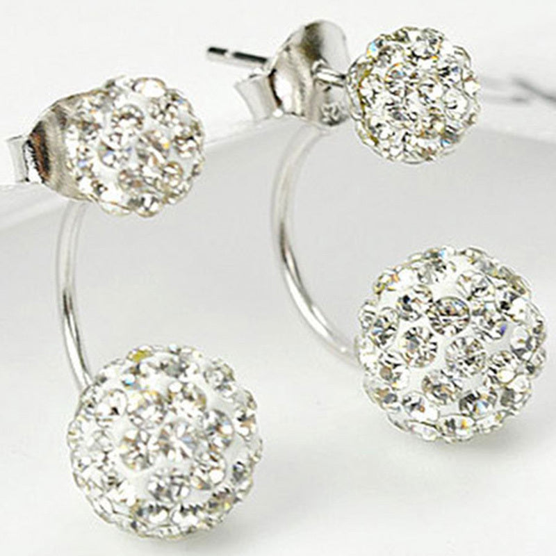 Shambhala Crystal Ball Stud Earrings
