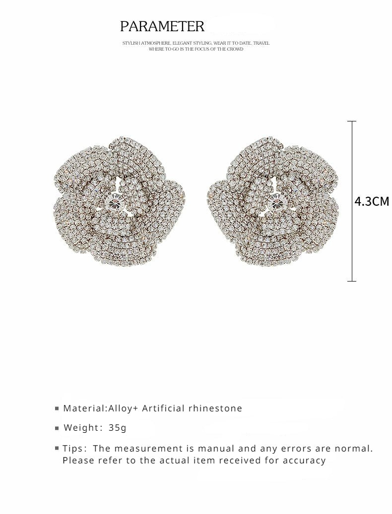 FN Flower Simple Five Petal Flower Long Eardrop Pendant LOJS38