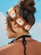 LB Hand Woven “Omeletteâ€?Hair Strap Knitted Plush Headband LOJL65