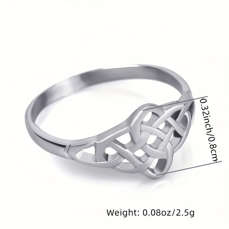 Special Silvery Knot Ring Simple But Special Silver Plated Jewelry Gift For Women Daily Decor
