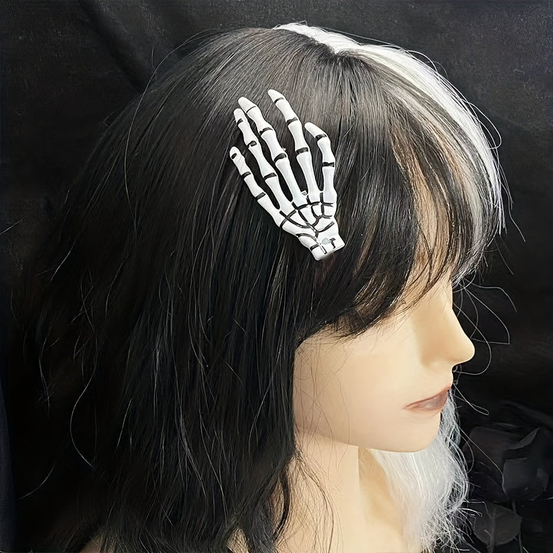 Creepy Cute Skeleton Hair Claws Clips - Perfect for Horror Party Decor, Cosplay Costumes & Valentine's Day Gifts!