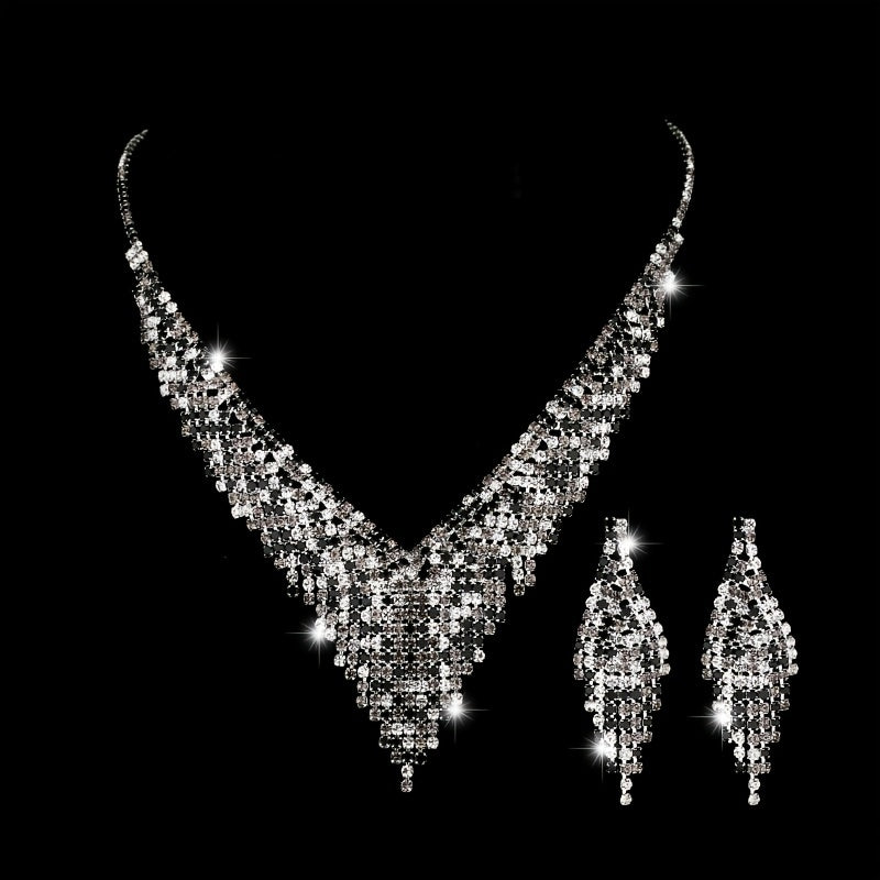 2 pcs Rhinestone Tassel Jewelry Set - Perfect Birthday Gift for Women and Girls