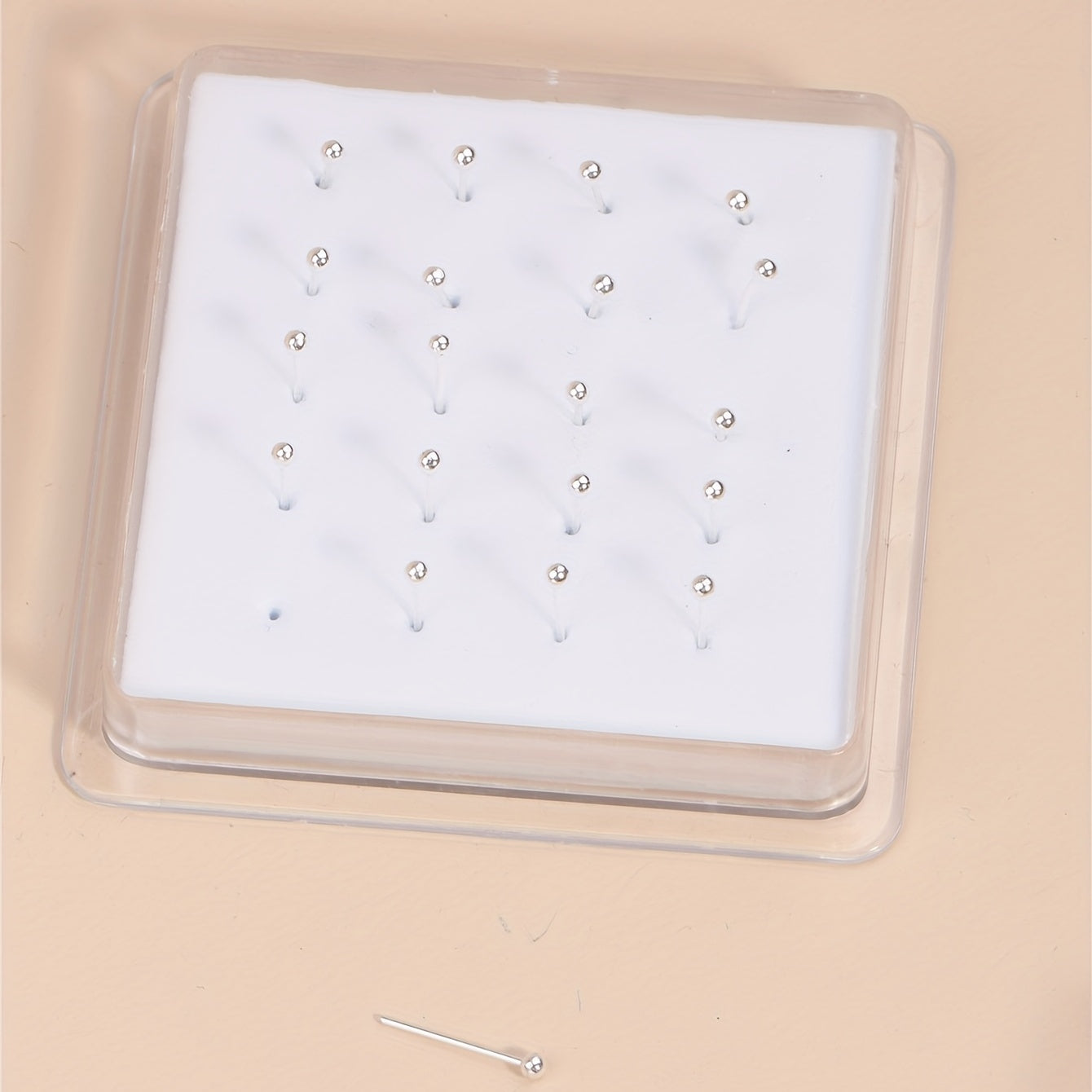 20pcs Golden Nose Ring Set For Women Men Straight Needle Body Piercing Jewelry