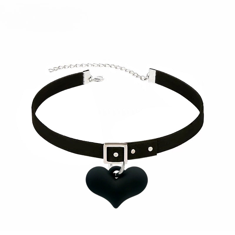 FN Multilayer Chain Love Collar Chain Earring Necklace LOJS48