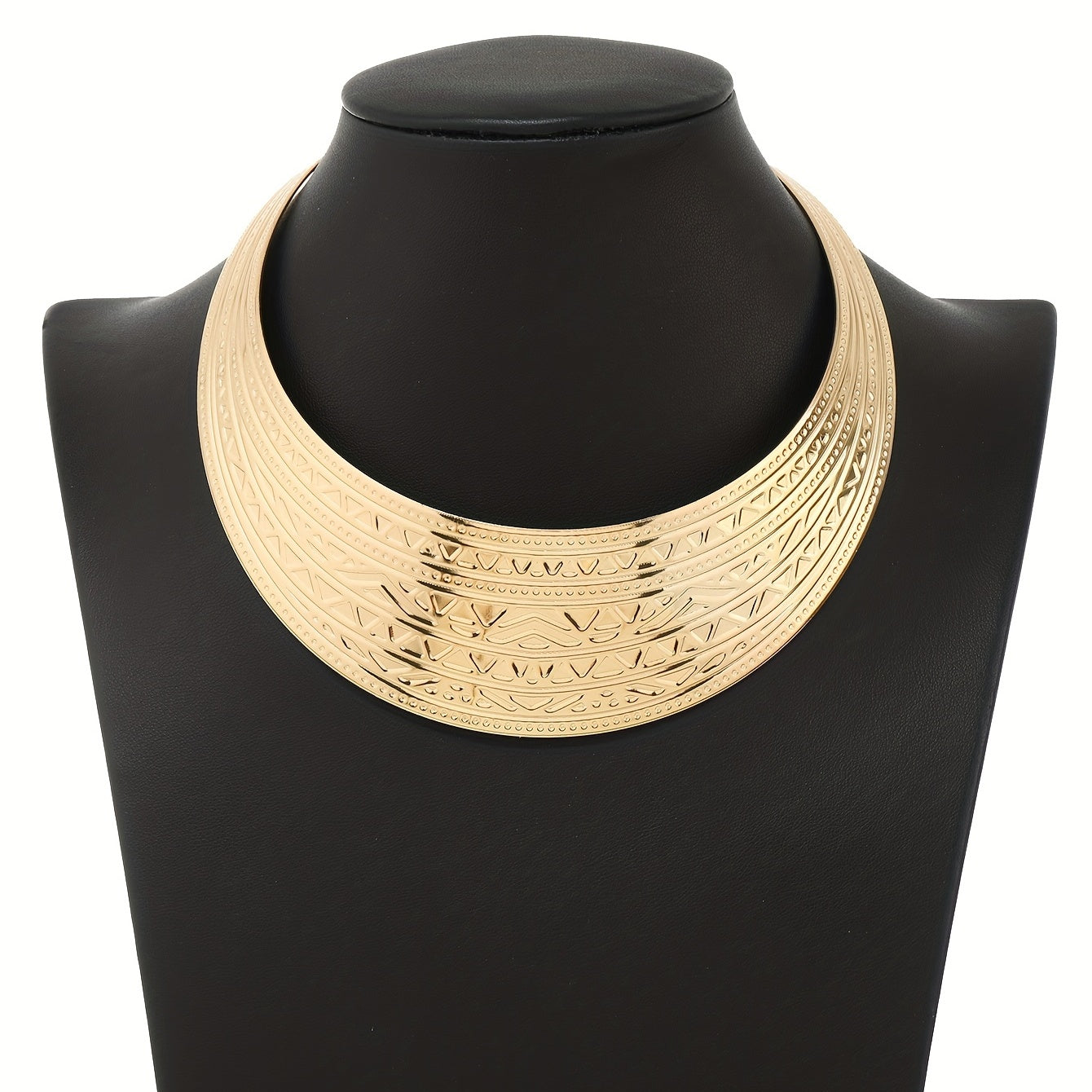 Exaggerated Personality Choker Necklace 18K Gold Plated Neck Decoration Jewelry Gift For Girls