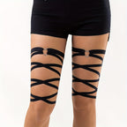 1pc Sexy Stretch Crisscross Strappy Leg Chain Punk Style Body Chain Jewelry