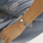 Punk-Inspired Multi-Layer Chain Bracelet - Vintage Big Ball Personality Hand Jewelry For Women & Girls