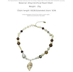FN Minimalist Clavicle Chain Shell Necklace LOJS60