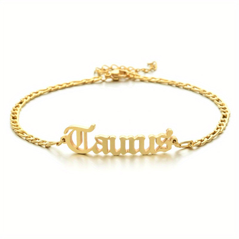 Shine Bright with Our 18K Gold Plated 12 Constellation Anklet - Adjustable and Dainty, Perfect for Birthday Gifts!