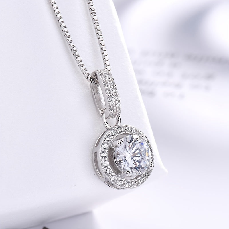 1pc Stunning 1ct D Color VVS Moissanite Necklace for Men - Classic and Simple Design, Fine Jewelry Accessory for Trendy Style in 2023