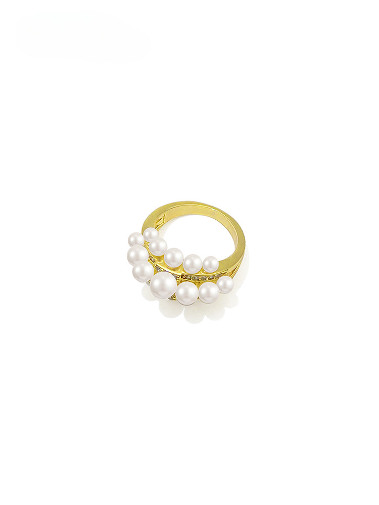 FN Simple Artificial Pearl Ring LOJS19