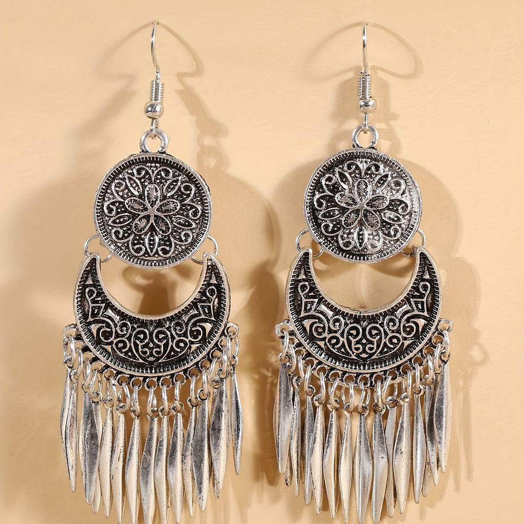 Vintage Bohemian Tassel Drop Earrings - Perfect for Ethnic Style & Party Wear!