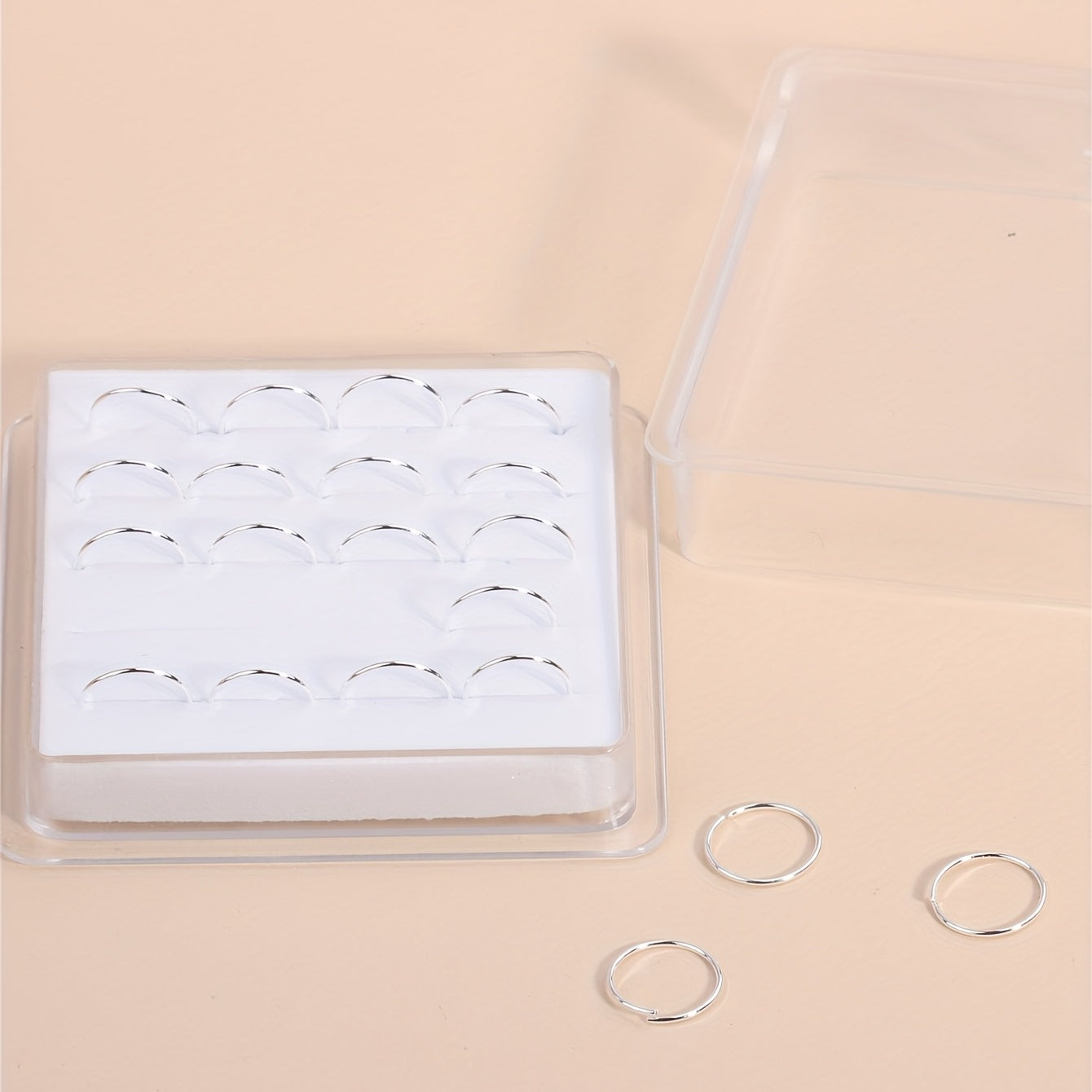 Upgrade Your Nose Game with 20pcs Shiny Zircon Hoops Nose Ring Set - Simple and Minimalist Nose Jewelry Decor