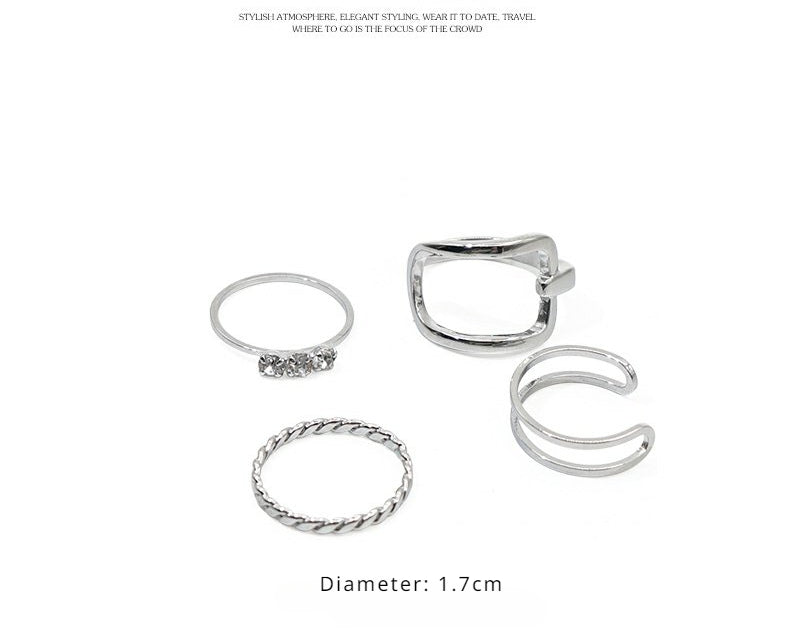 FN Four-piece Combination Set Ring Accessories LOJS21