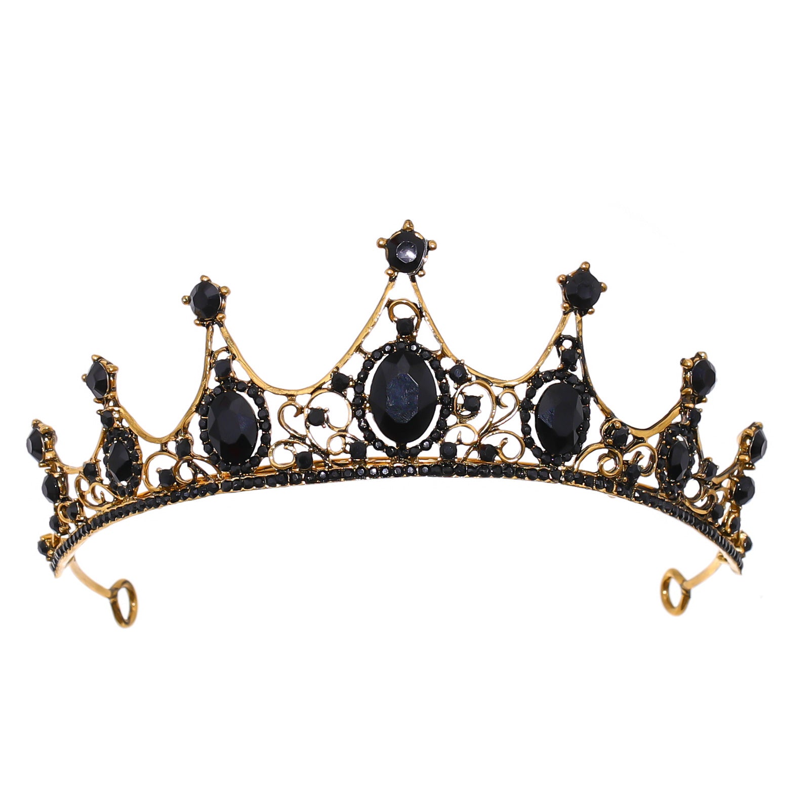 Elegant Vintage Small Baroque Crystal Tiaras Crowns, Halloween Hair Accessories, Bridal Jewelry, Rhinestone Crystal Diadem