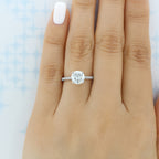 1/2/3/5/10ct Moissanite Solitaire Ring 4 Prongs 18K Gold Plated Wedding Engagement Promise Ring For Women Valentine's Day Gift