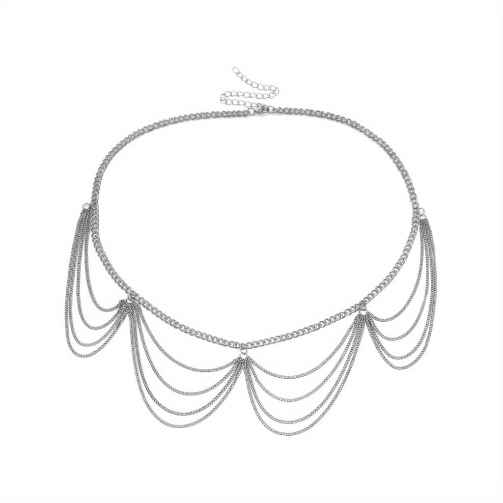Gorgeous Layered Fringe Chain Waist Chain - A Sexy Body Chain for Women