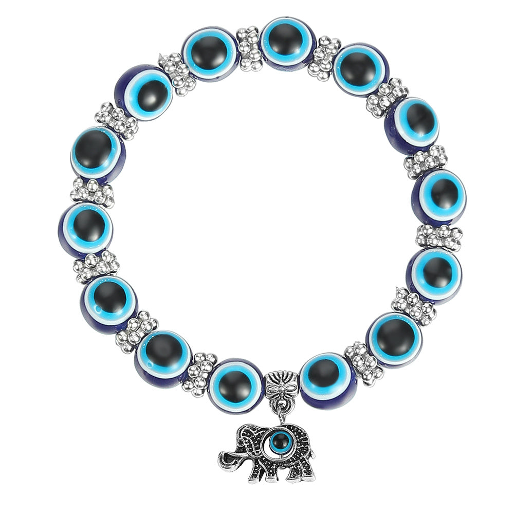 Devil's Eye Bracelet featuring Turtle and Butterfly Eye Pendants Perfect for Kids