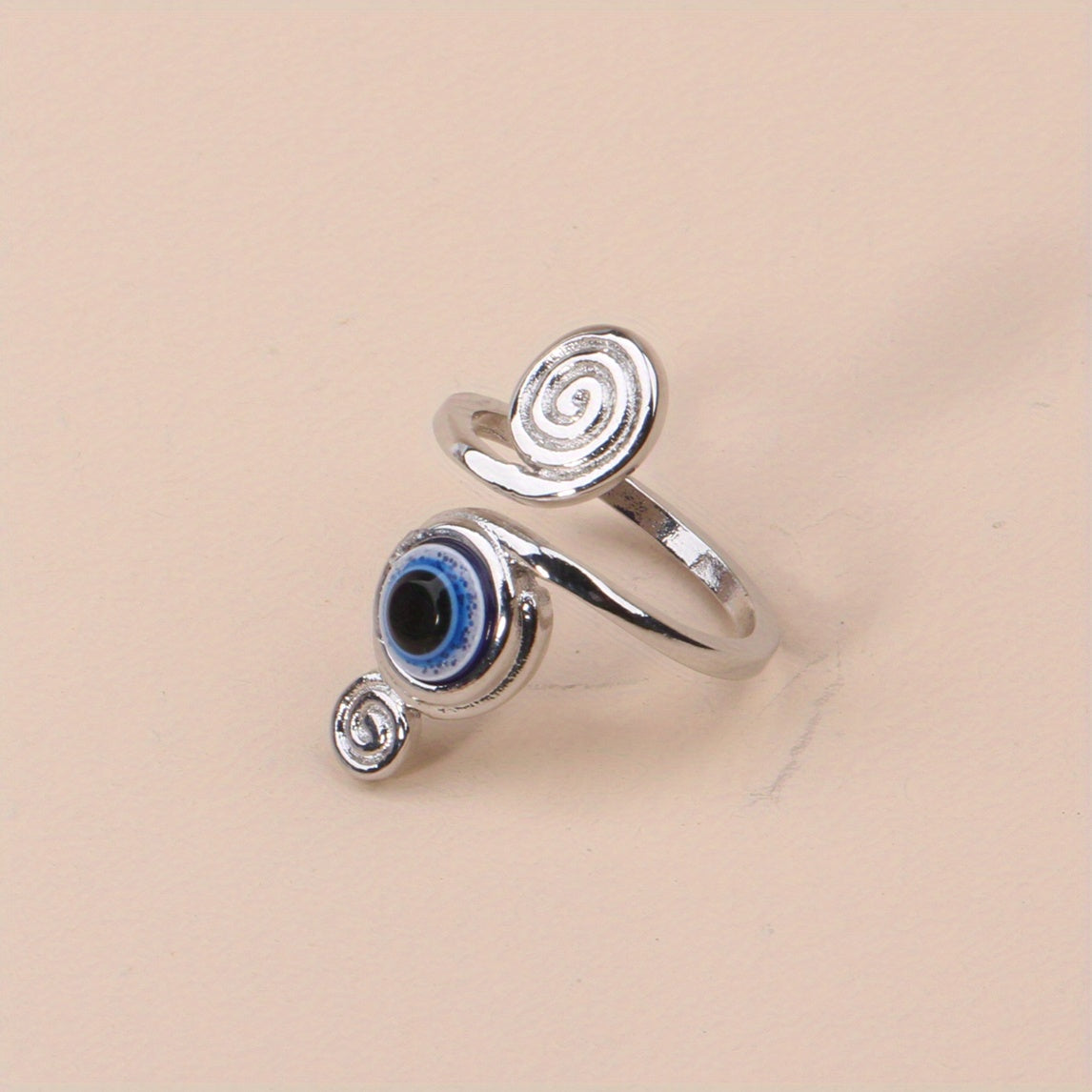 1 Pc Vintage Style Evil Eye Toe Ring Summer Beach Foot Jewelry Gift Adjustable