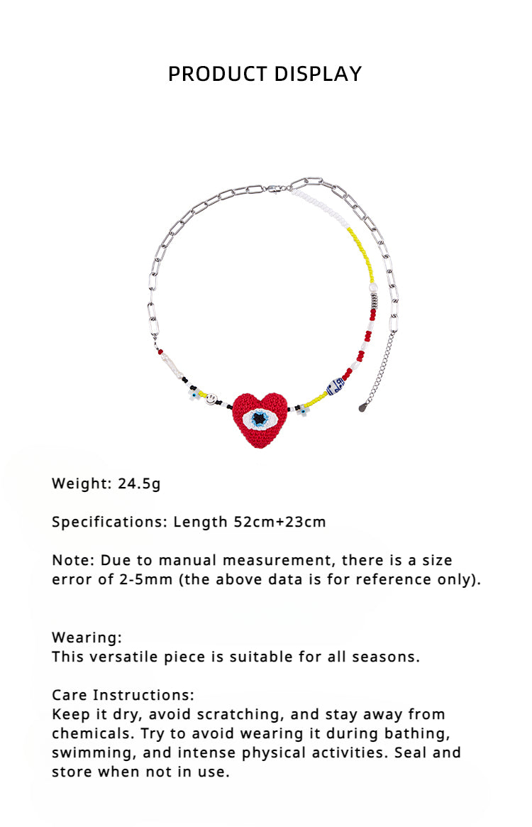 LB 'love Eye' Sweet Cool Handmade Necklace LOJL51 CUSTOMIZE