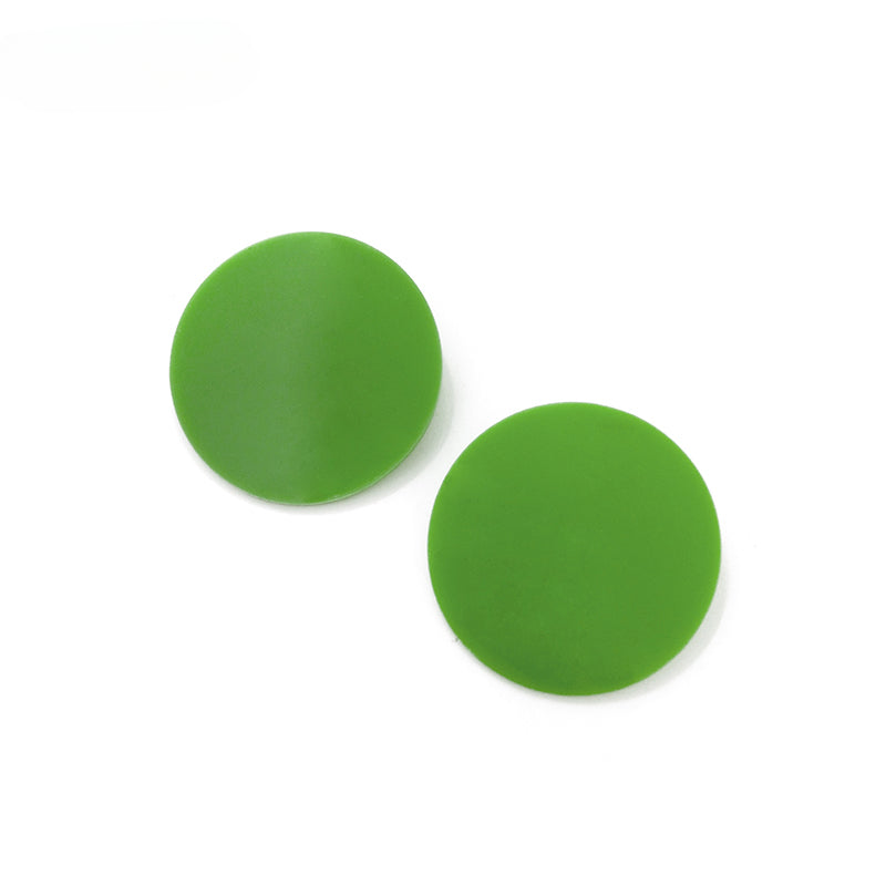 FN Color Disc Acrylic Ball Earrings LOJS43
