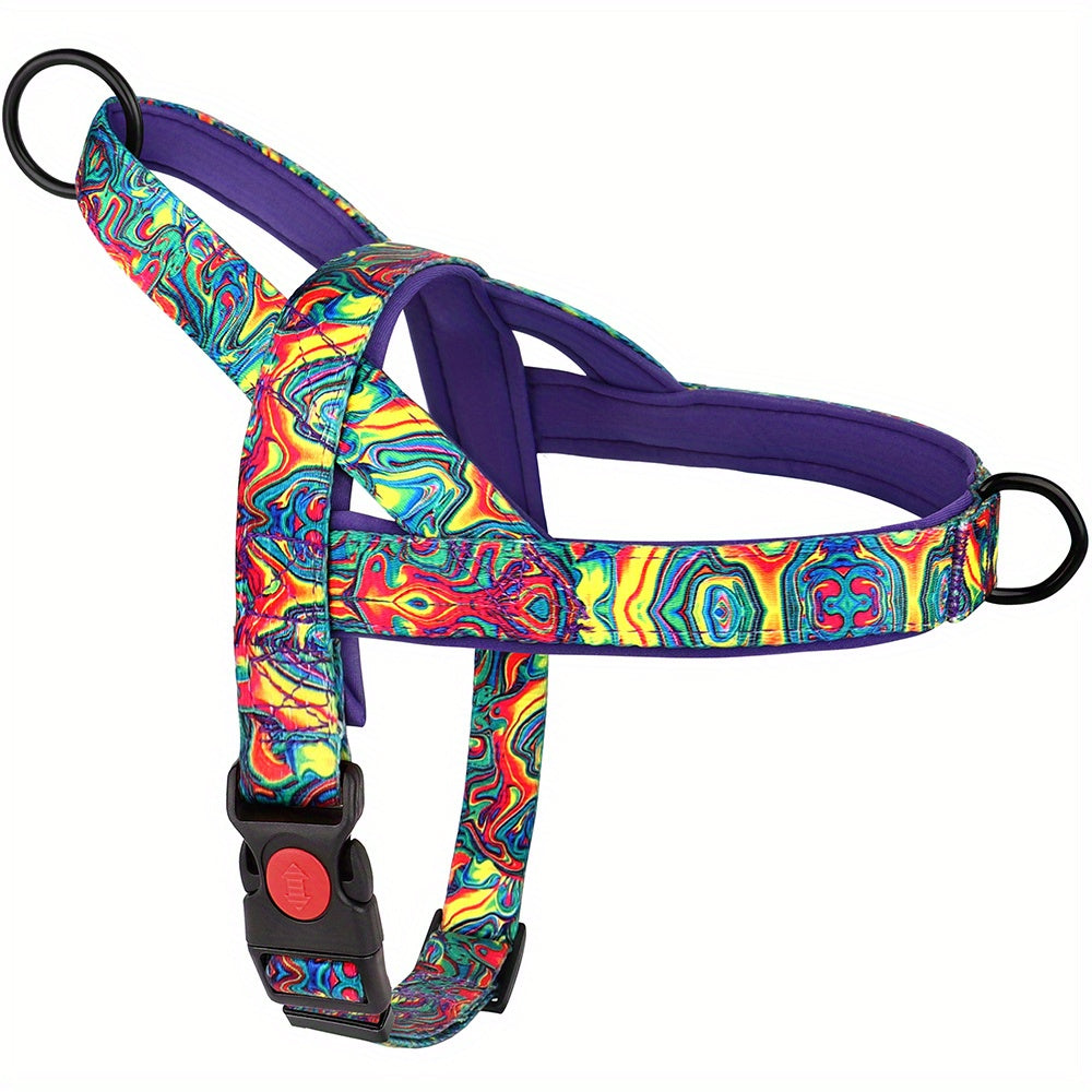 No Pull Safety Dog Harness Nylon Medium Large Dog Harnesses Padded Pet Vest Durable Adjustable For Medium Large Dogs