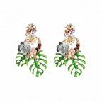 FN Long Tassel Flower Drop Earrings LOJS101