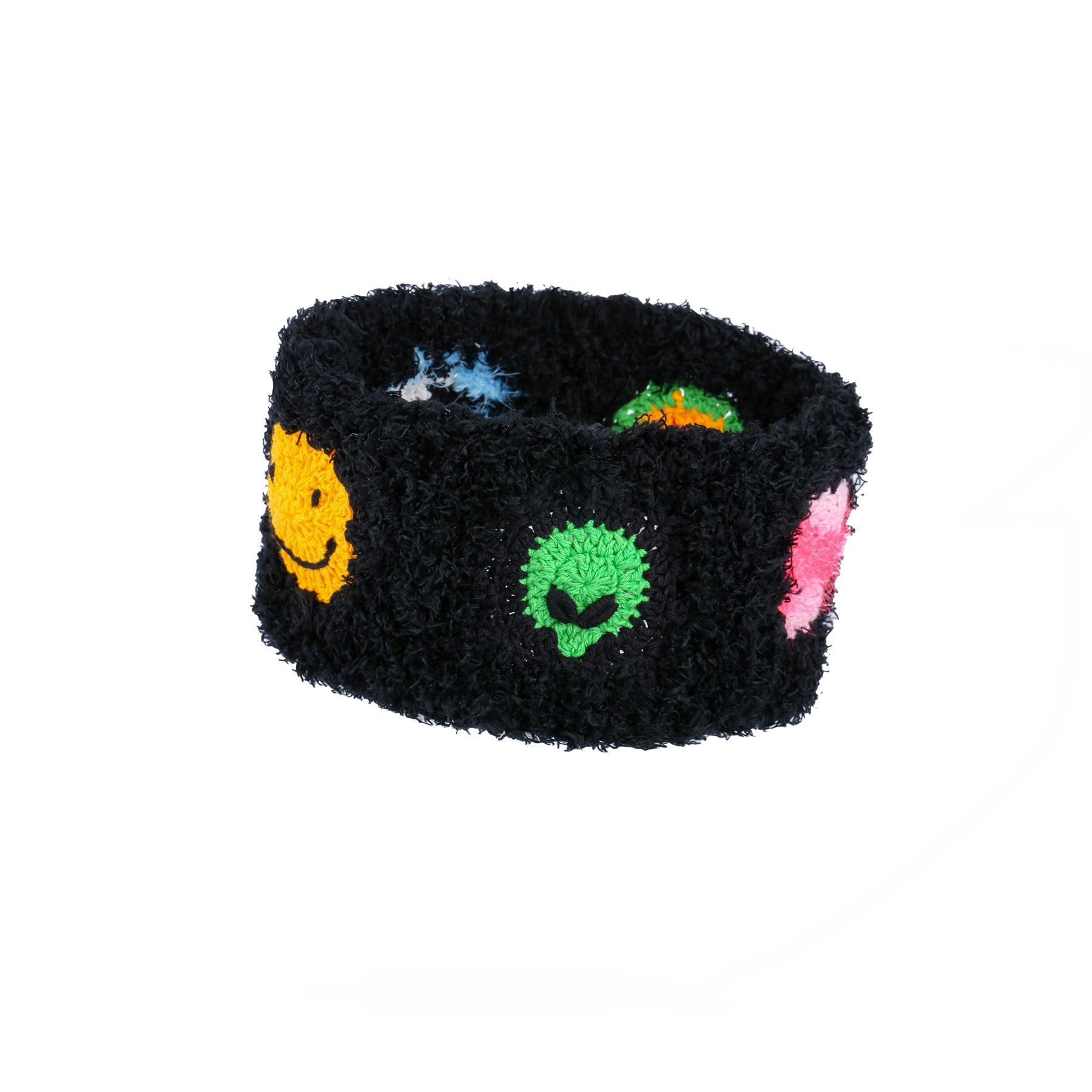 LB Bow Elastic Knitting Smiling Face Hair Band LOJL61