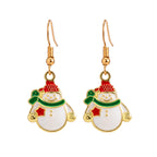 Christmas Cute Earrings Candy Santa Claus Christmas Tree Elk Earrings LJC17