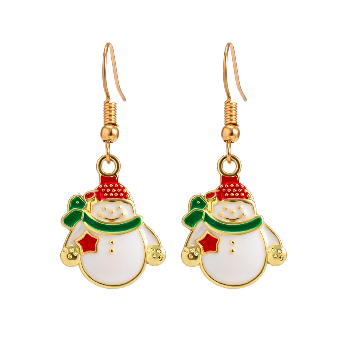 Christmas Cute Earrings Candy Santa Claus Christmas Tree Elk Earrings LJC17