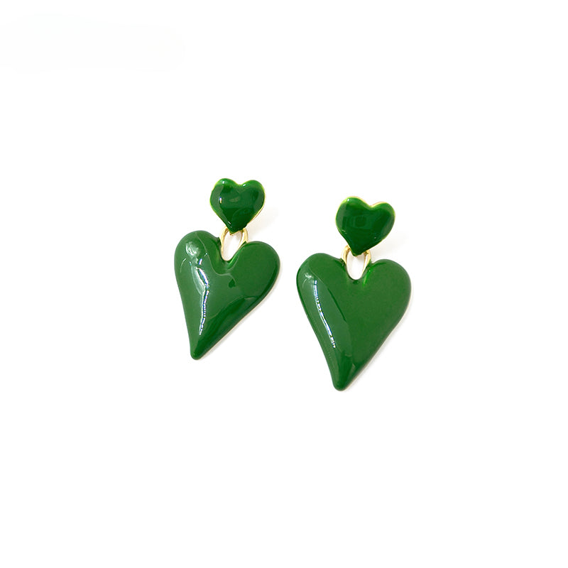 FN Green “Loveâ€?Pendant Earrings LOJS66