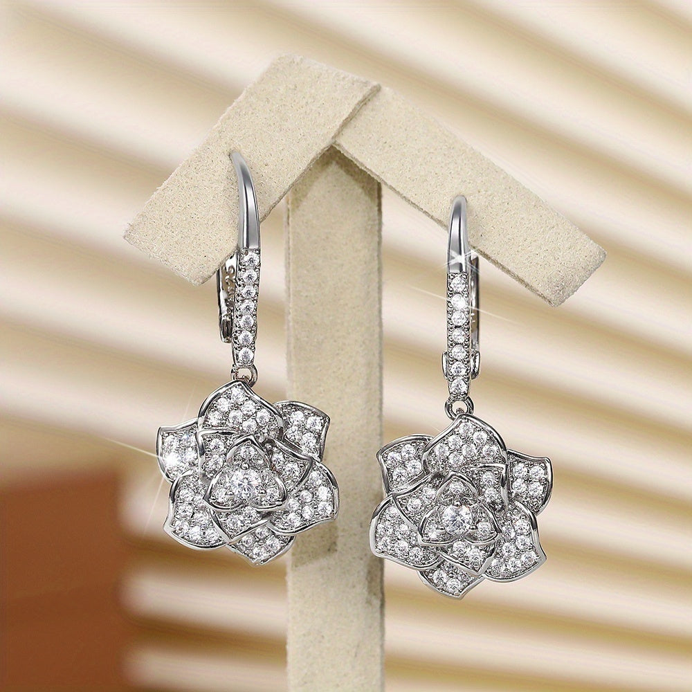 Add a Touch of Elegance to Your Look with Flower Shape Hook Earrings