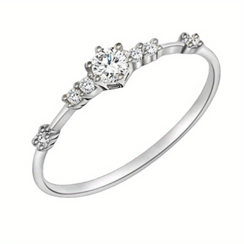 Exquisite Rhinestone Inlaid Ring for Weddings, Engagements and Parties - Perfect Gift